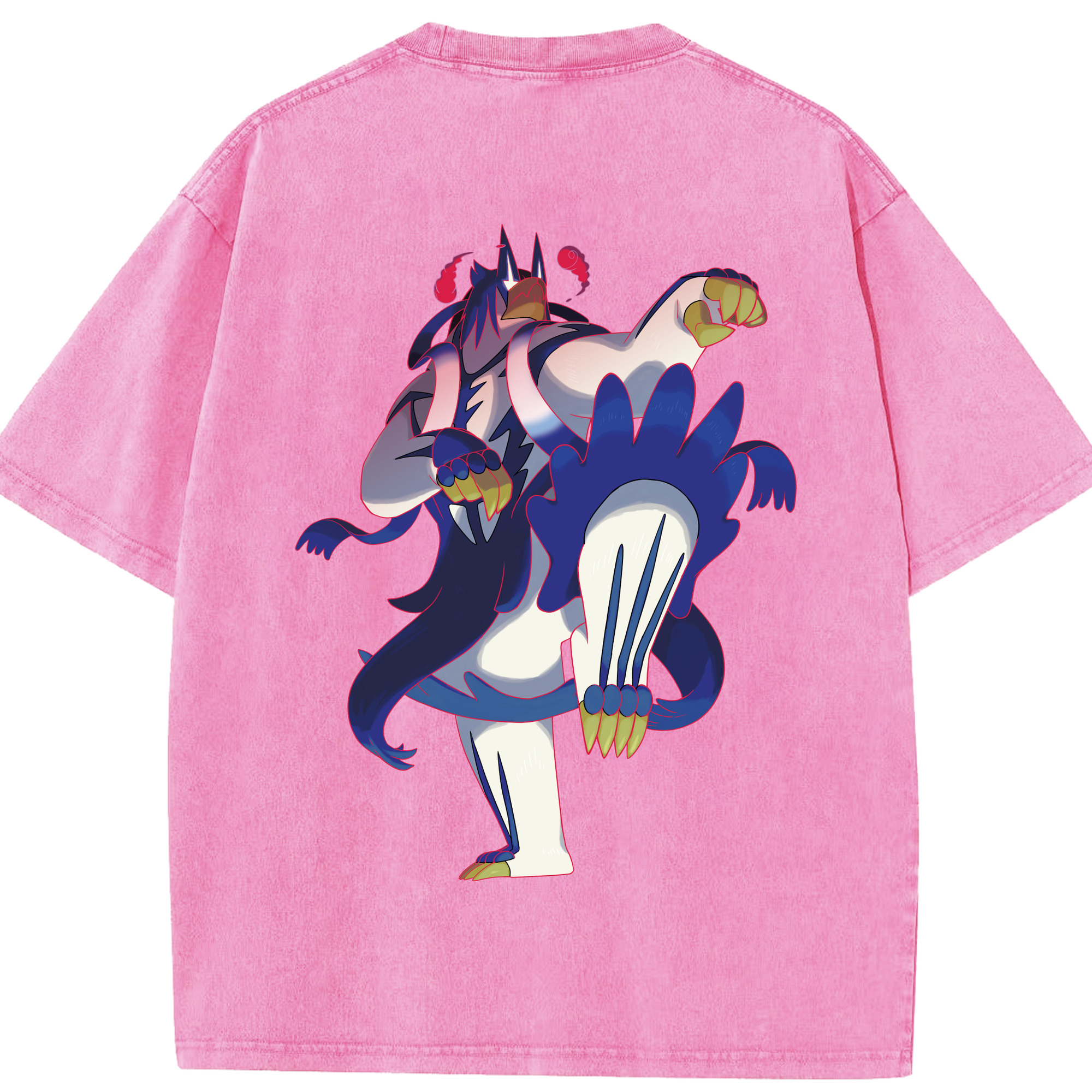 （画像用） ポケットモンスター Pokémon 綿100% ヴィンテージ風 半袖Tシャツ（背面プリント）